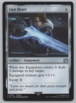 MTG Playset (4) - Final Fantasy - Lion Heart #261 -j460 - Image 2