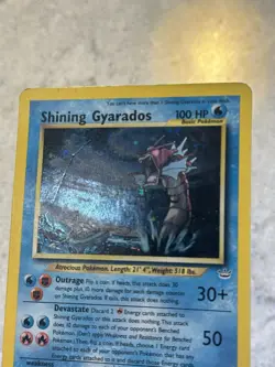 2001 Pokemon Neo Revelation Shining Gyarados Holo #65/64 Heavily Played - Image 3