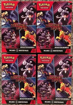 Pokemon TCG Destined Rivals Booster Bundle Lot of 4-Factory Sealed - Image 1
