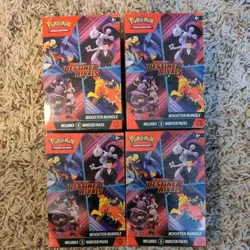 Pokemon TCG Destined Rivals Booster Bundle Lot of 4-Factory Sealed - Image 1