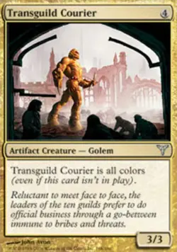 Mint/Near-Mint, English - 1 x MTG Transguild Courier - Foil Dissension - Image 1