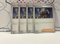 [4x Playset] Boss's Orders (172/193) SV02: Paldea Evolved (PAL) - Pokemon TCG - Image 1