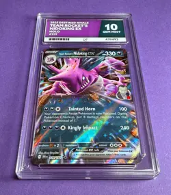 POKEMON TCG TEAM ROCKET'S NIDOKING EX 119/182 DESTINED RIVALS - ACE GEM MINT 10 - Image 1