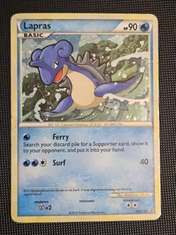 Lapras HGSS14 - Holo Black Star Promo - Heart Gold Soul Silver Pokemon HP - Image 2