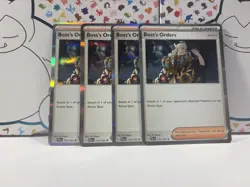 [4x Playset] Boss's Orders (172/193) SV02: Paldea Evolved Holo - Pokemon TCG - Image 1