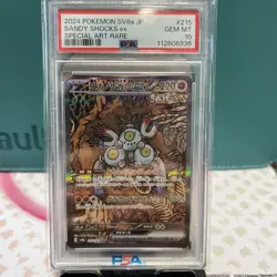 Pokemon Sandy Shocks ex Terastal Festival Japanese Special Art Rare #215 PSA 10 - Image 1