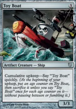 Slightly Played, English - 1 x MTG Toy Boat - Foil Unhinged - Image 1