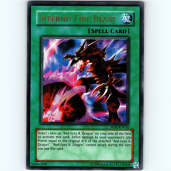 Yugioh Inferno Fire Blast SOD-EN042 Unlimited Ultra Rare Holo - LP-NM 💎 - Image 1
