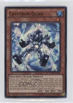 Crystron Quan 1st Ed. YuGiOh Invasion: Vengeance #INOV-EN015 3c7 - Image 1