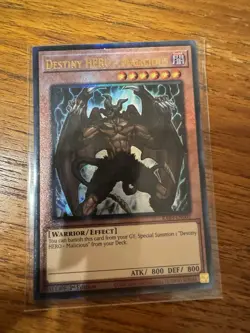 Yugioh - Destiny HERO - Malicious Ultimate Rare RA03-EN001, NM, 1st Ed - Image 1