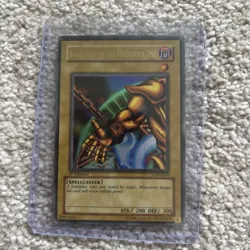 Yugioh Right Arm of the Forbidden One LOB-E099 Ultra Rare 1st Edition LP wow - Image 2