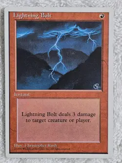 MTG Lightning Bolt #226 Fourth Edition (4ED) Magic the Gathering Card NM - Image 1