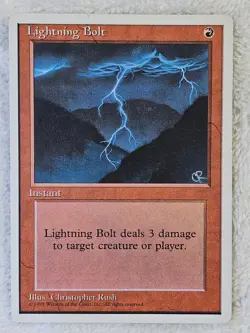 MTG Lightning Bolt #226 Fourth Edition (4ED) Magic the Gathering Card NM - Image 2