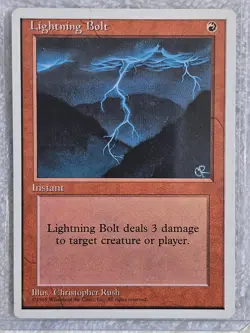 MTG Lightning Bolt #226 Fourth Edition (4ED) Magic the Gathering Card NM - Image 3