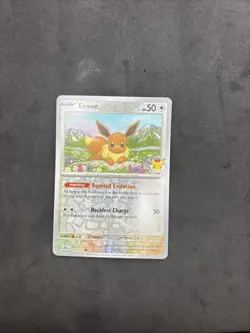Eevee Prismatic Evolutions 074/131 Holo Pokemon Day 2025 Stamped Promo Card NM - Image 5