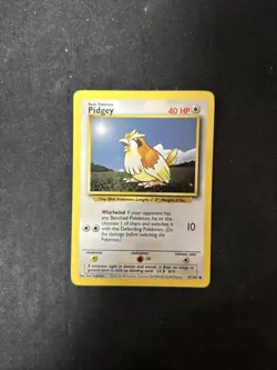 PIDGEY 57/102 Pokemon Base Set Card Unlimited 1999 D13 - Image 1