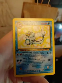 1999 Pokemon VAPOREON Jungle Set 1ST EDITION Rare NON HOLO Card 28/64 WotC NM+ - Image 3