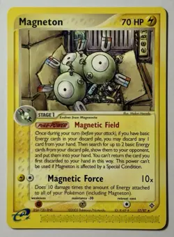 Magneton 17/97 (LP) Regular EX Dragon 2003 E-Reader Pokemon Card - Image 1