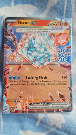 Eiscue ex Snowflake Stamp Obsidian Flames 042/197, SEALED Pokemon Card - Image 1