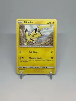 Pikachu - 40/147 - Common NM, English Pokemon Sun & Moon Burning Shadows LP/NM - Image 1