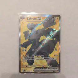 Zekrom ex 158/086 NM Full Art Ultra Rare Pokemon Black Bolt White Flare SV10.5 - Image 1