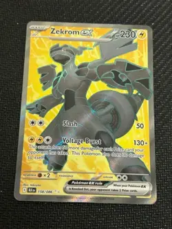 Zekrom ex 158/086 NM Full Art Ultra Rare Pokemon Black Bolt White Flare SV10.5 - Image 1