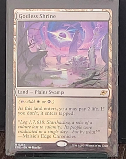 MTG Godless Shrine Edge of Eternities #254-Land- Rare-Regular - Image 1