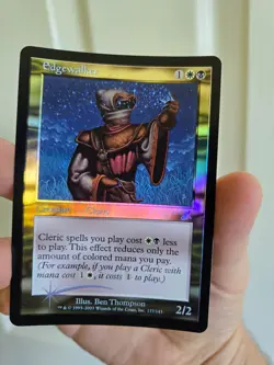 MTG NM/LP+ English Edgewalker FOIL Scourge White Black Uncommon Cleric Tribe - Image 1