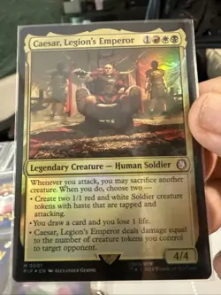 Caesar, Legion's Emperor - 1 - NM Foil - Universes Beyond: Fallout - MTG R257 - Image 1
