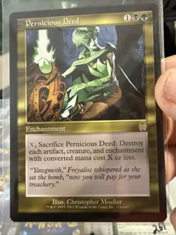 MTG x1 Pernicious Deed (#114) Rare non-foil Apocalypse (LP) R260 - Image 1