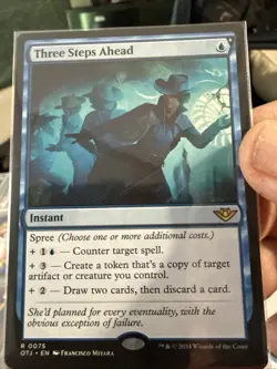 Three Steps Ahead Near Mint, English Outlaws MTG Magic NM R258 - Image 1