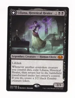 MTG Collection Black #1 Liliana, Heretical Healer / Liliana, Defiant Necromancer - Image 1