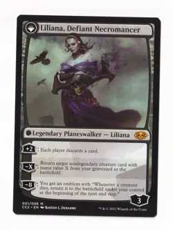 MTG Collection Black #1 Liliana, Heretical Healer / Liliana, Defiant Necromancer - Image 2