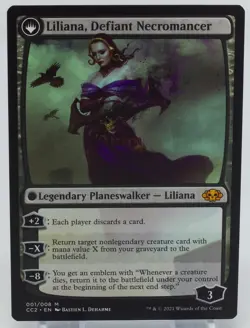 MTG Collection Black #1 Liliana, Heretical Healer / Liliana, Defiant Necromancer - Image 4