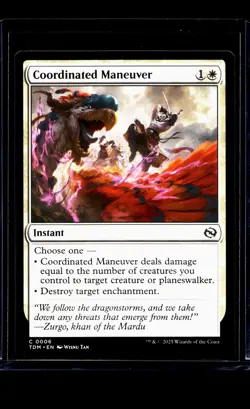 2025 MTG Magic The Gathering TDM Tarkir Dragonstorm #6 Coordinated Maneuver - Image 1