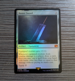 Buster Sword M 0255 Final Fantasy Foil English MTG Pack fresh - Image 1