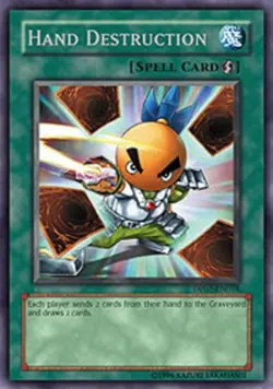 Hero Deal, English - 1 x MTG Hand Destruction - DP07-EN018 - Rare - Unlimited Ed - Image 1