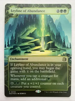 Leyline of Abundance - WOT #56 | FOIL | LP | MTG | BORDERLESS | FULL ART - Image 1