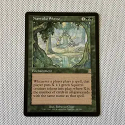 MTG [NANTUKO SHRINE] Odyssey #256/350 Reg Rare NM/Unplayed **Ships Free** - Image 1