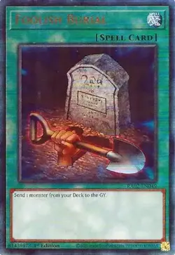 Near Mint, English - 1 x MTG Foolish Burial - RA02-EN049 - Prismatic Ultimate Ra - Image 1
