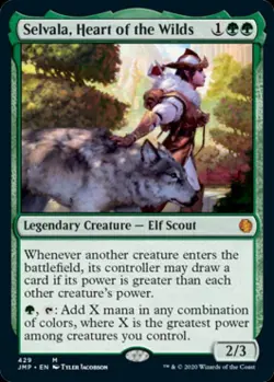 MTG English Selvala, Heart of the Wilds NM Normal Jumpstart - Image 1