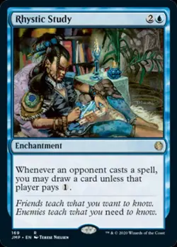 MTG English Rhystic Study NM Normal Jumpstart - Image 1