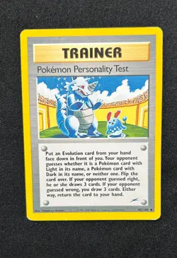 Pokemon Personality Test 102/105 Neo Destiny Pokemon Vintage - Image 1