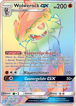 Pokemon 156/145 Wolwerock GX - Sonne und Mond - Stunde der Wachter - Image 1