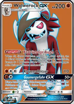 Pokemon 138/145 Wolwerock GX - Sonne und Mond - Stunde der Wachter - Image 1
