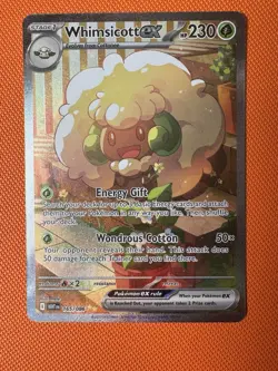Pokemon White Flare Whimsicott ex SIR 165/086 Special Illustration Rare - Image 1