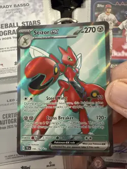 Scizor ex 195/162 Temporal Forces Full Art Ultra Rare Pokemon TCG Card NM R168 - Image 1