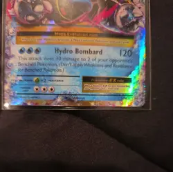 2016 Pokemon XY Evolutions Mega Blastoise EX #22/108 Holofoil Heavily Played - Image 3