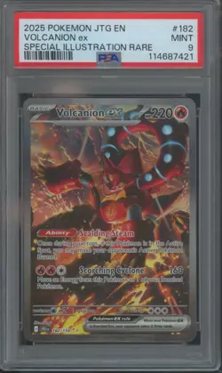 Pokemon TCG Volcanion 182/159 Journey Together Special Illustration Rare PSA 9 - Image 1