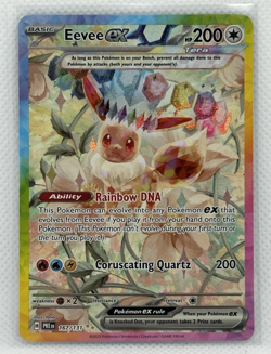 2025 POKEMON EN PRISMATIC EVOLUTIONS SPECIAL ILLUSTRATION RARE EEVEE EX - Image 1